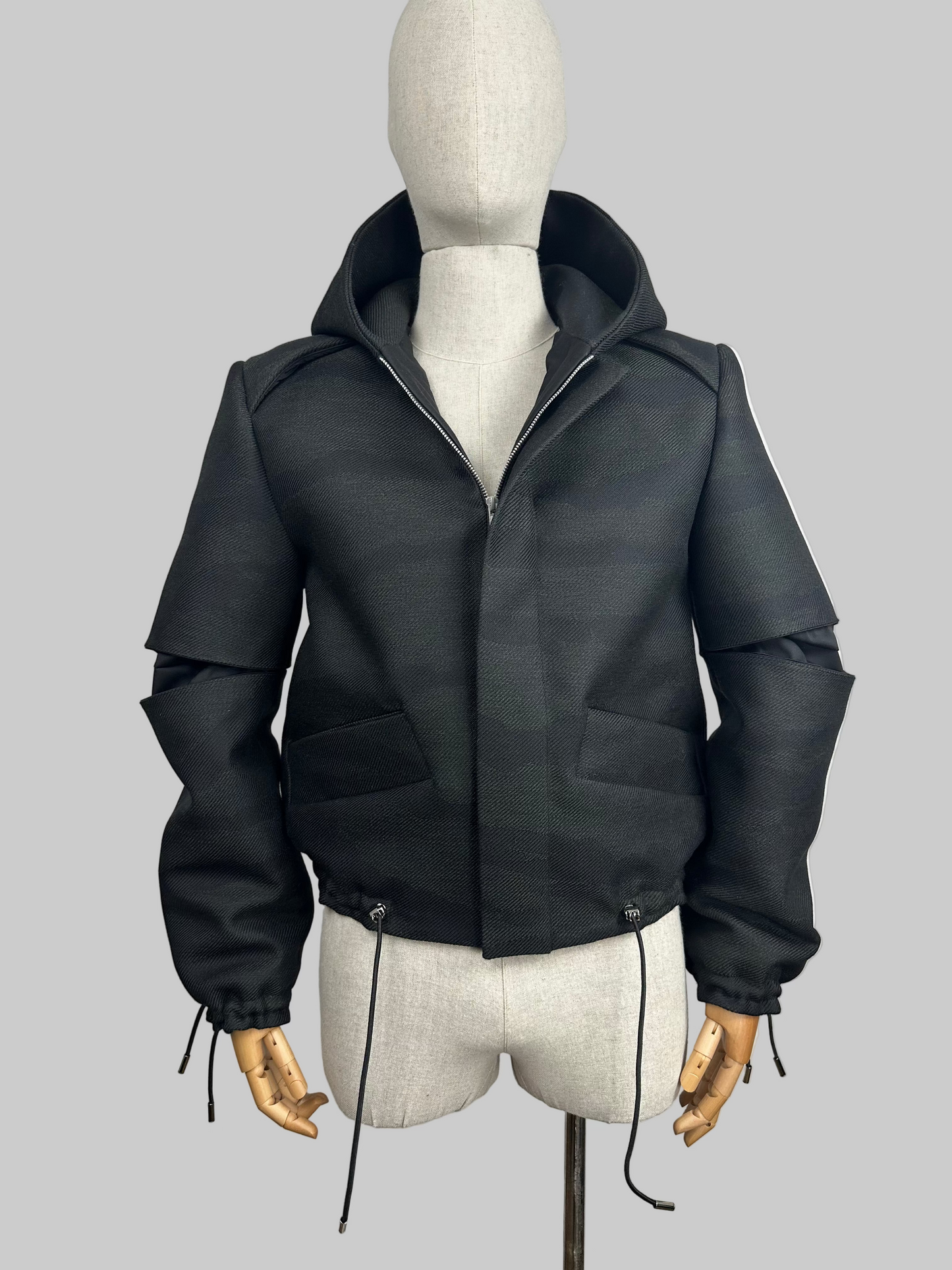 Bomber CAMO Premium - Lana Doppia Camouflage con Cappuccio