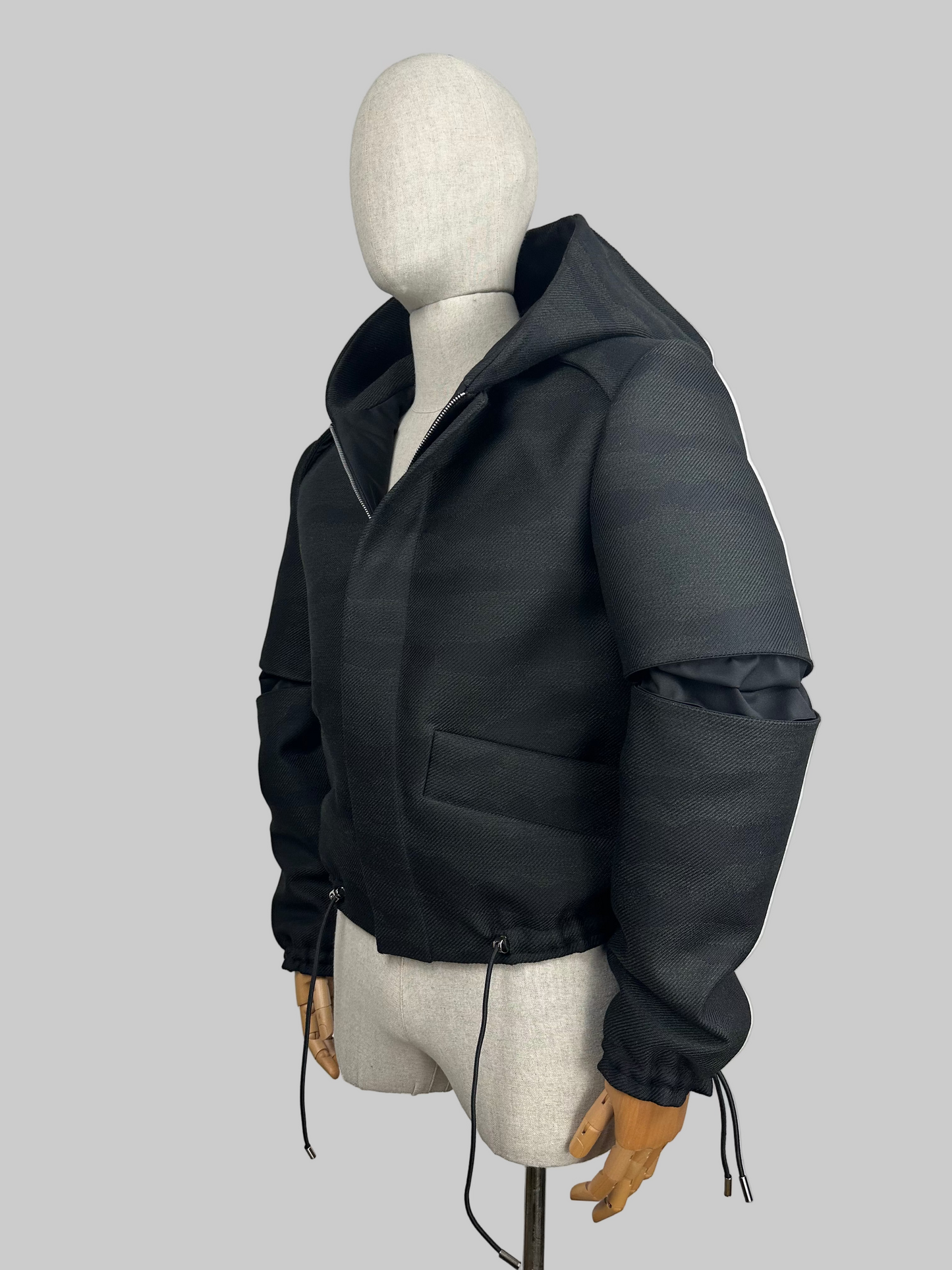 Bomber CAMO Premium - Lana Doppia Camouflage con Cappuccio