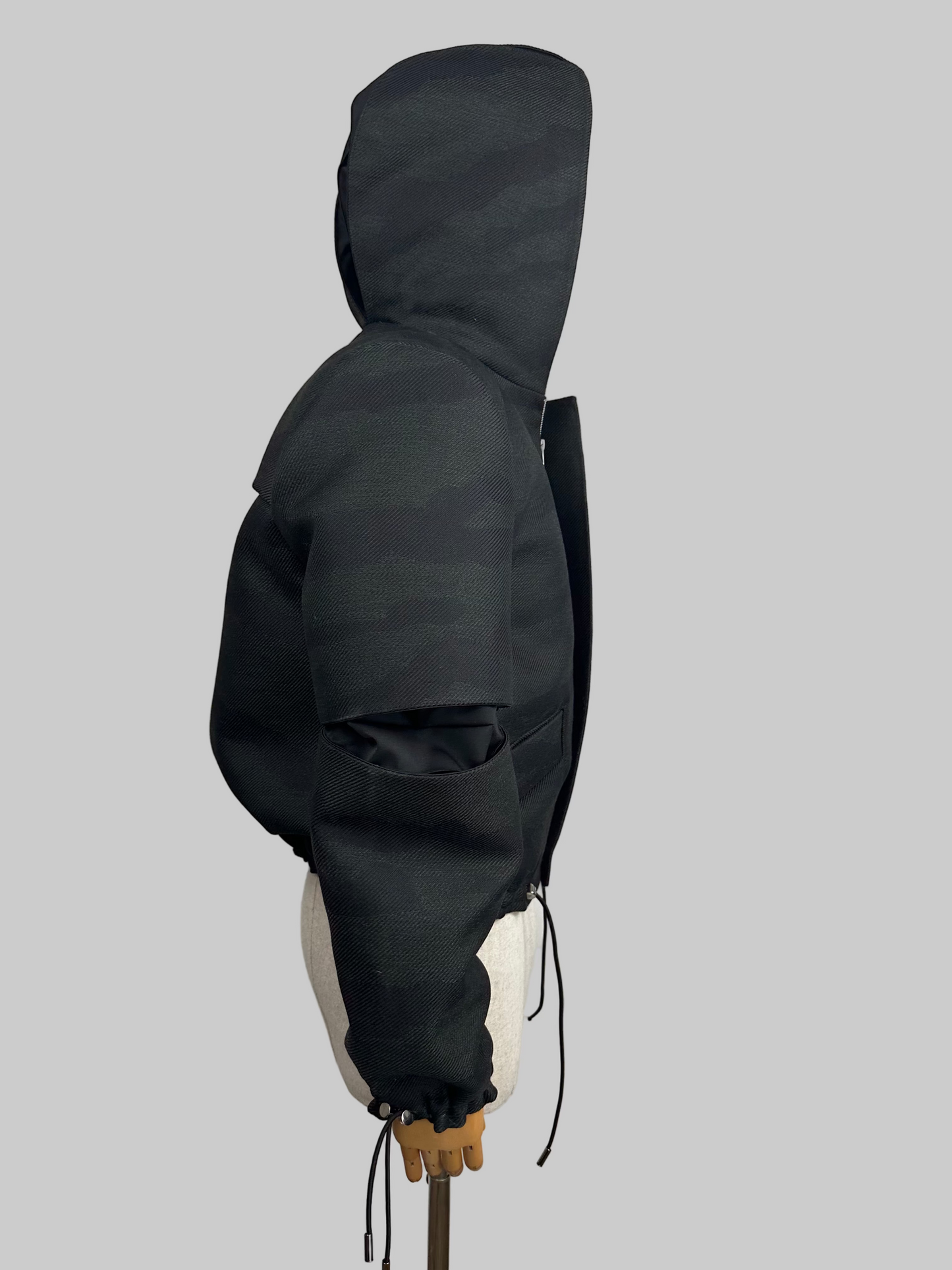 Bomber CAMO Premium - Lana Doppia Camouflage con Cappuccio