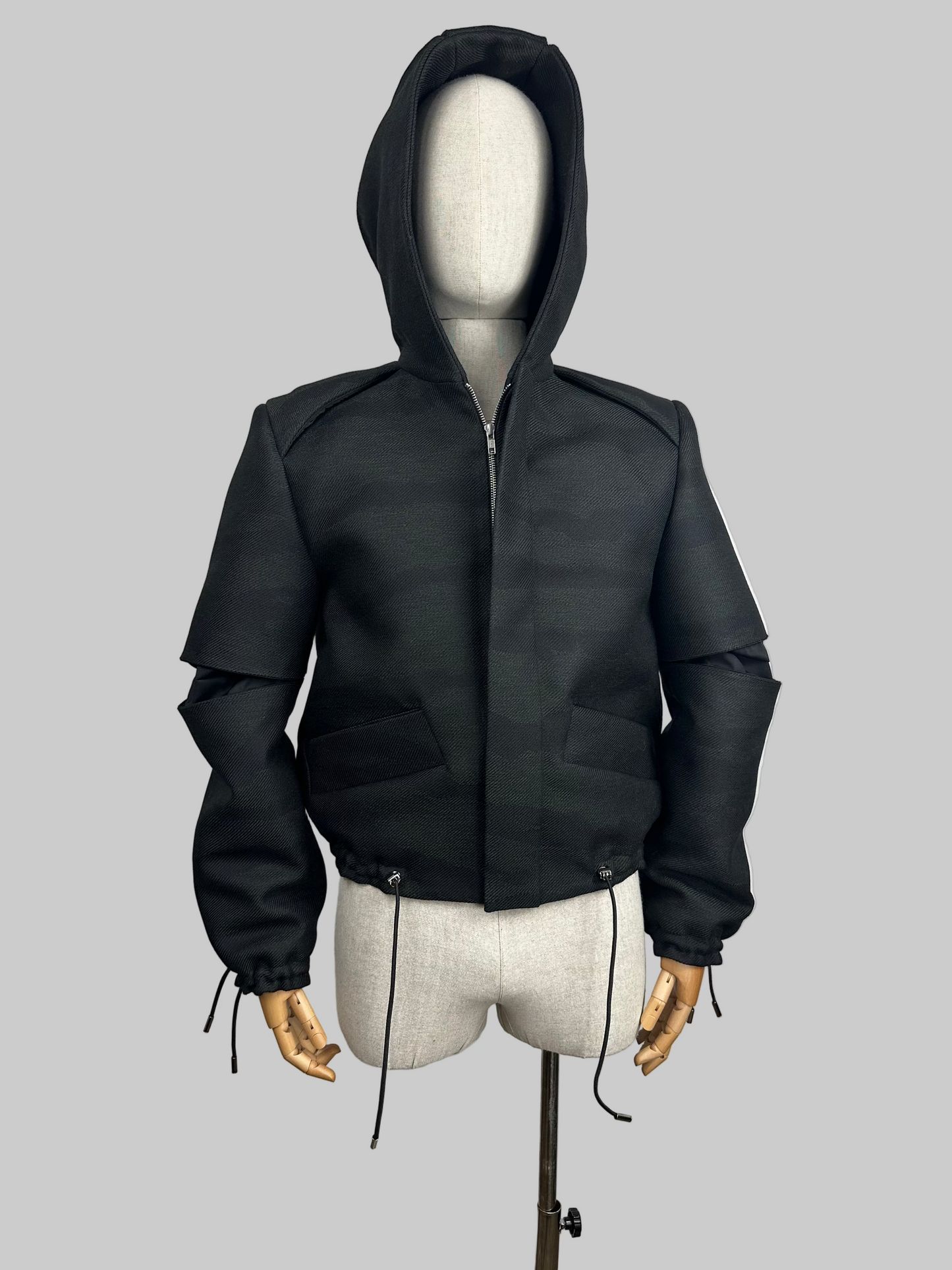 Bomber CAMO Premium - Lana Doppia Camouflage con Cappuccio